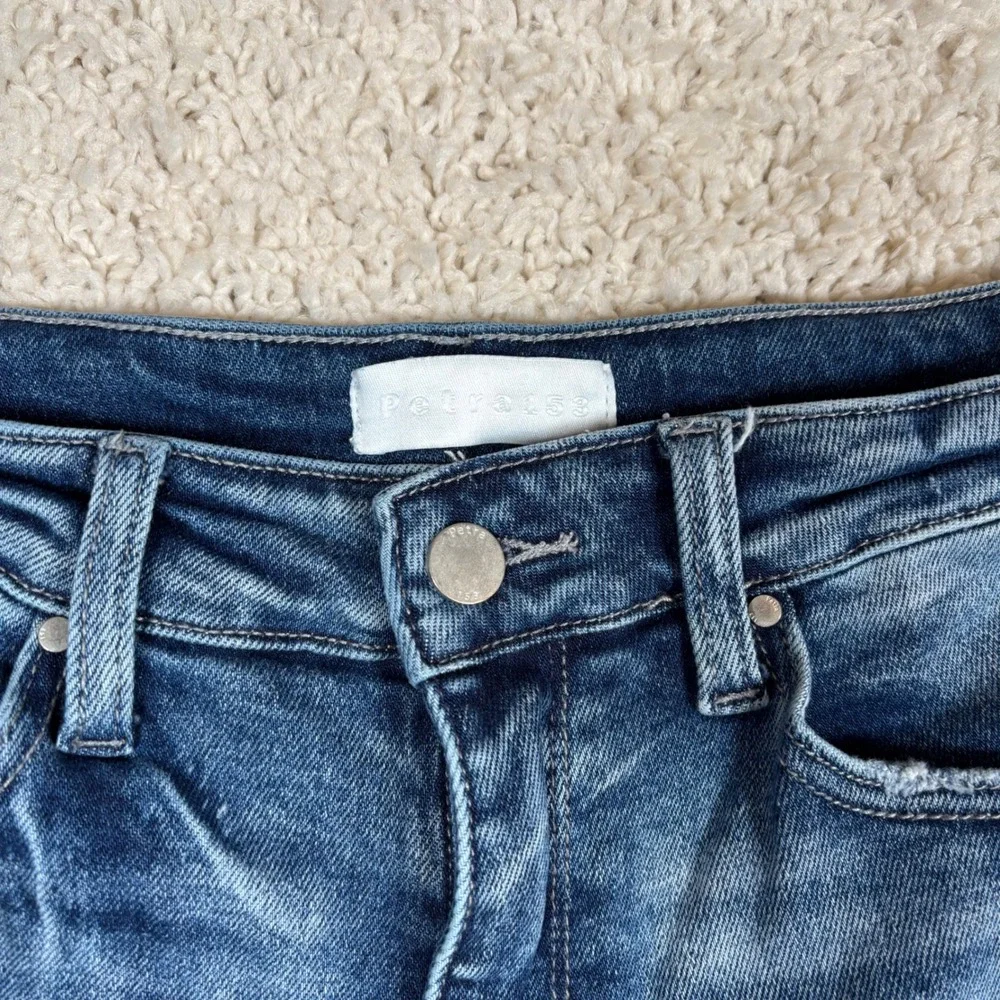 PETRA 153 Women's‎ Blue Distressed High Rise Skinny Jeans Size 29